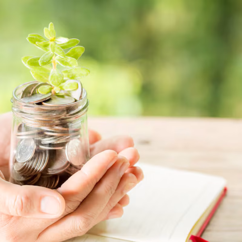mano-mujer-sosteniendo-planta-que-crece-botella-monedas_1150-17715